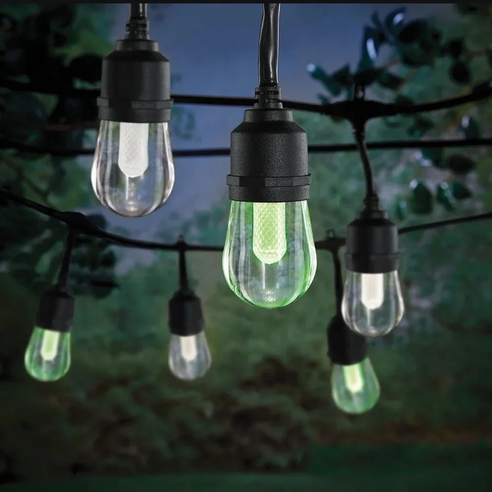 HAMPTON BAY SMART 24FT LED MULTICOLOR CHANGING PLUG-IN STRING LIGHTS 🌟NIB🌟